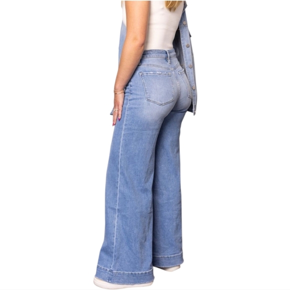 Lovervet Denim - Lovervet by Vervet Adrian High Rise Wide Leg Light Wash Jeans NWT 24W
